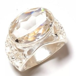 White Topaz Ring_925 Sterling Silver